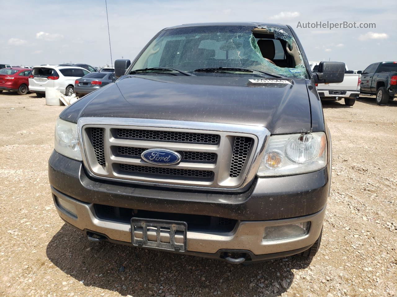 2005 Ford F150 Supercrew Brown vin: 1FTPW14535KD70086