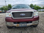 2005 Ford F150 Supercrew Burgundy vin: 1FTPW14535KE85951