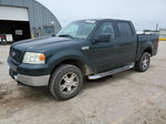 2005 Ford F150 Supercrew Зеленый vin: 1FTPW14535KE97159