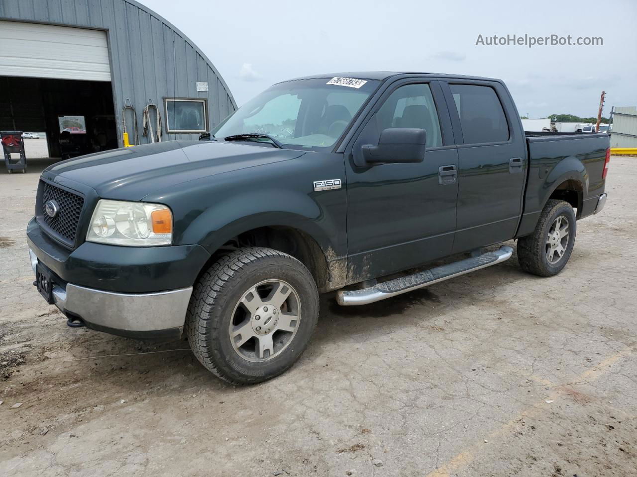 2005 Ford F150 Supercrew Зеленый vin: 1FTPW14535KE97159