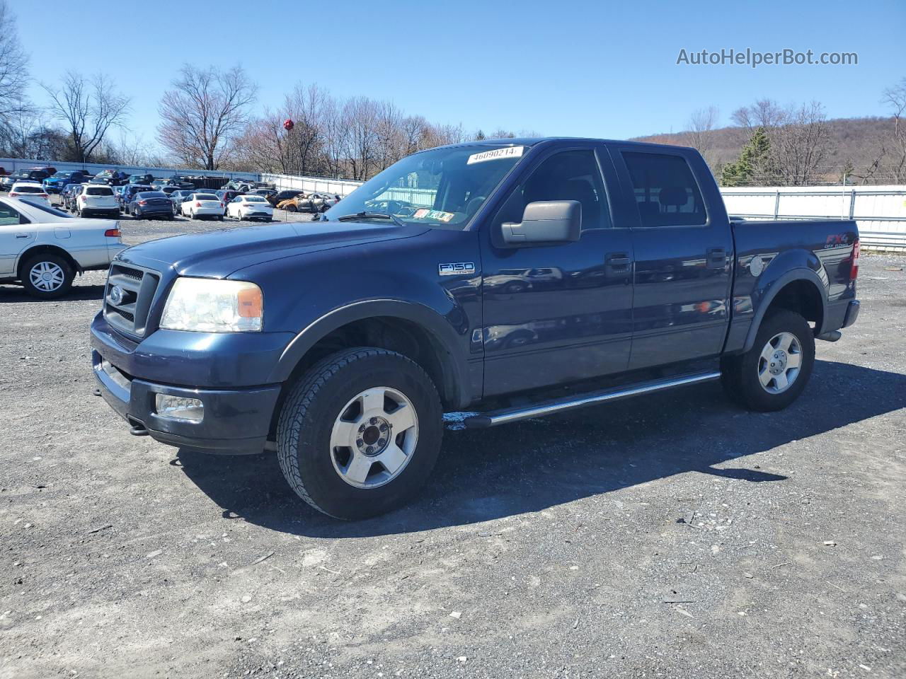 2005 Ford F150 Supercrew Синий vin: 1FTPW14535KF08483