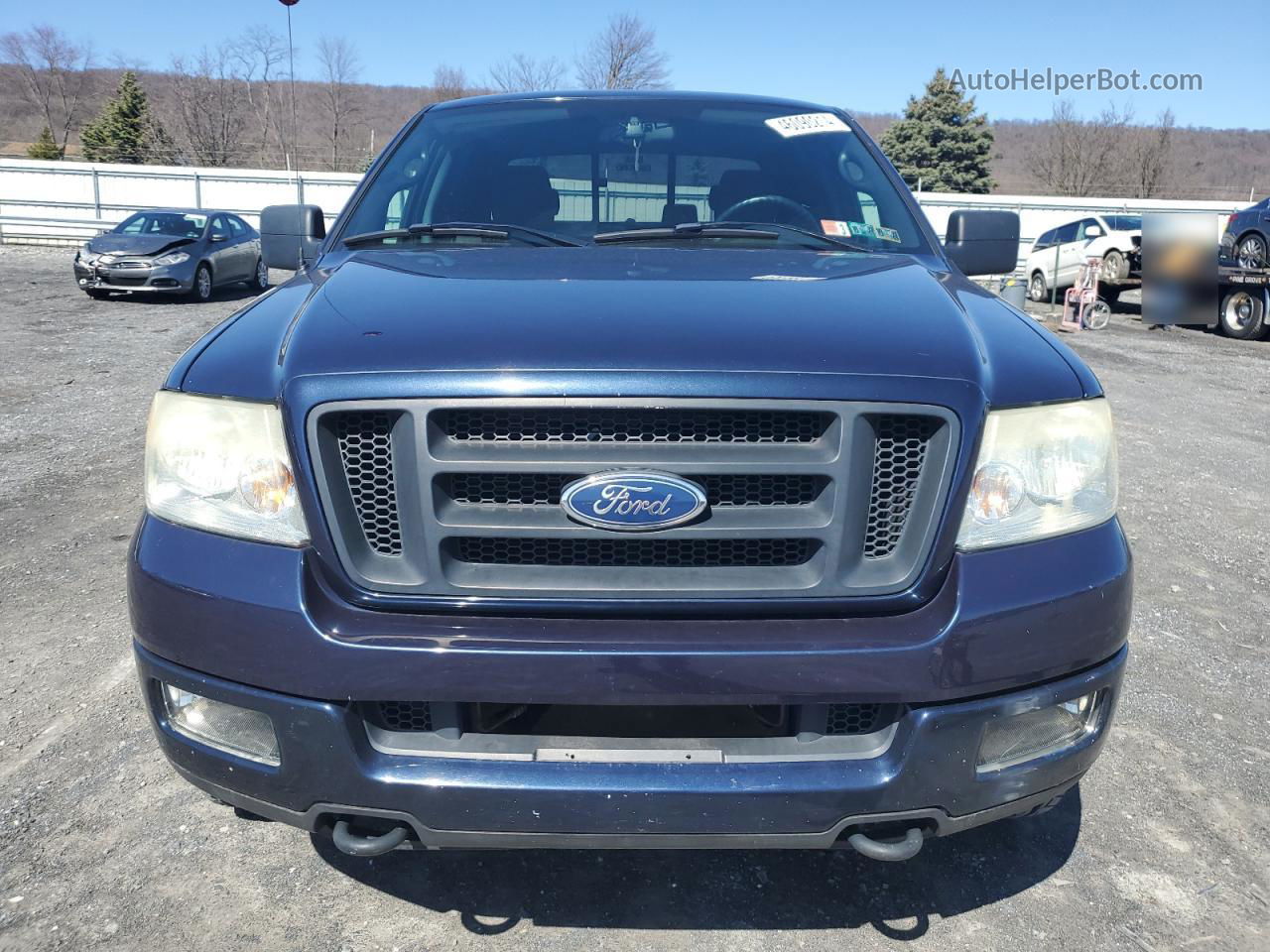 2005 Ford F150 Supercrew Blue vin: 1FTPW14535KF08483