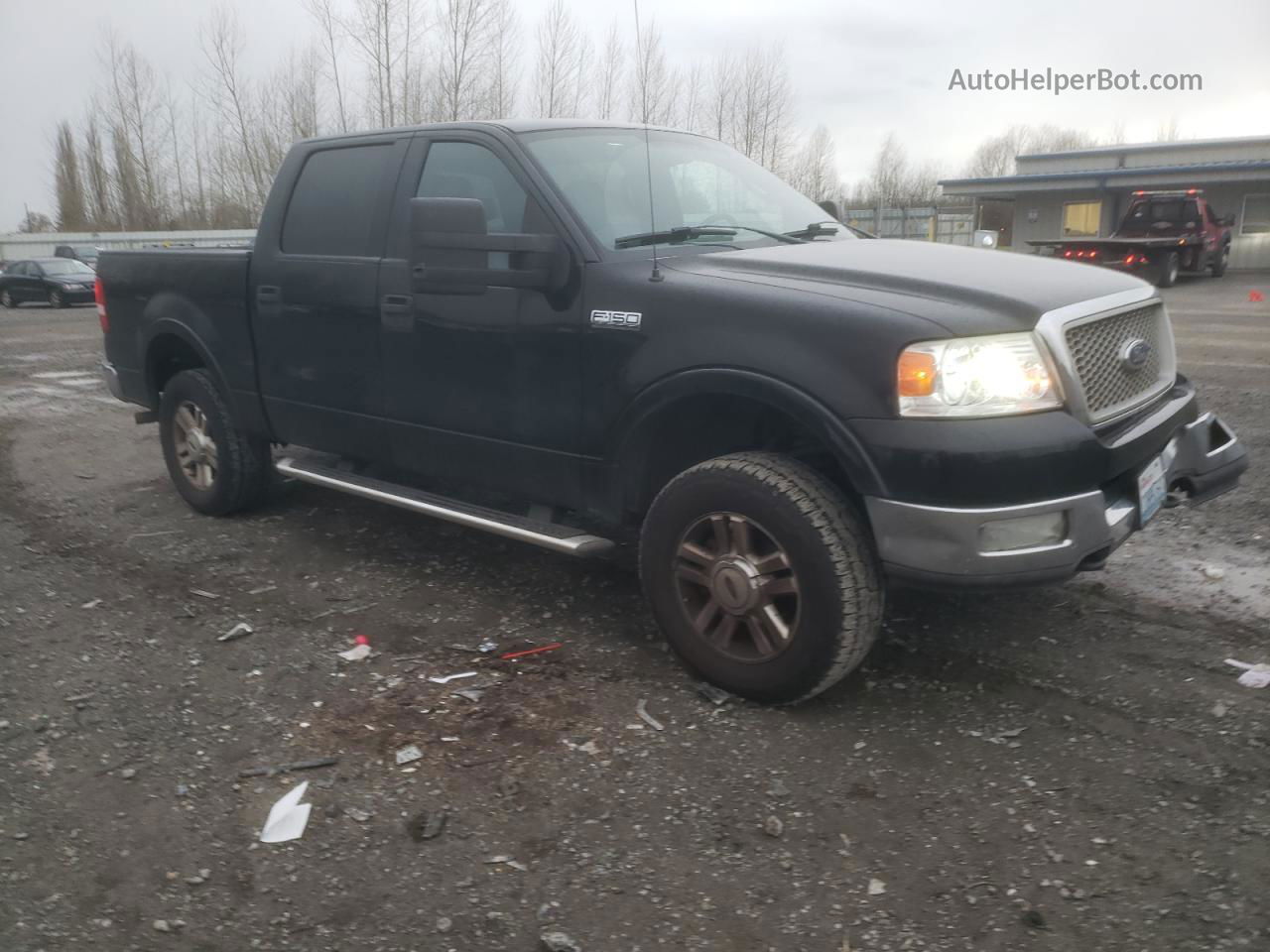 2004 Ford F150 Supercrew Black vin: 1FTPW14544FA37855