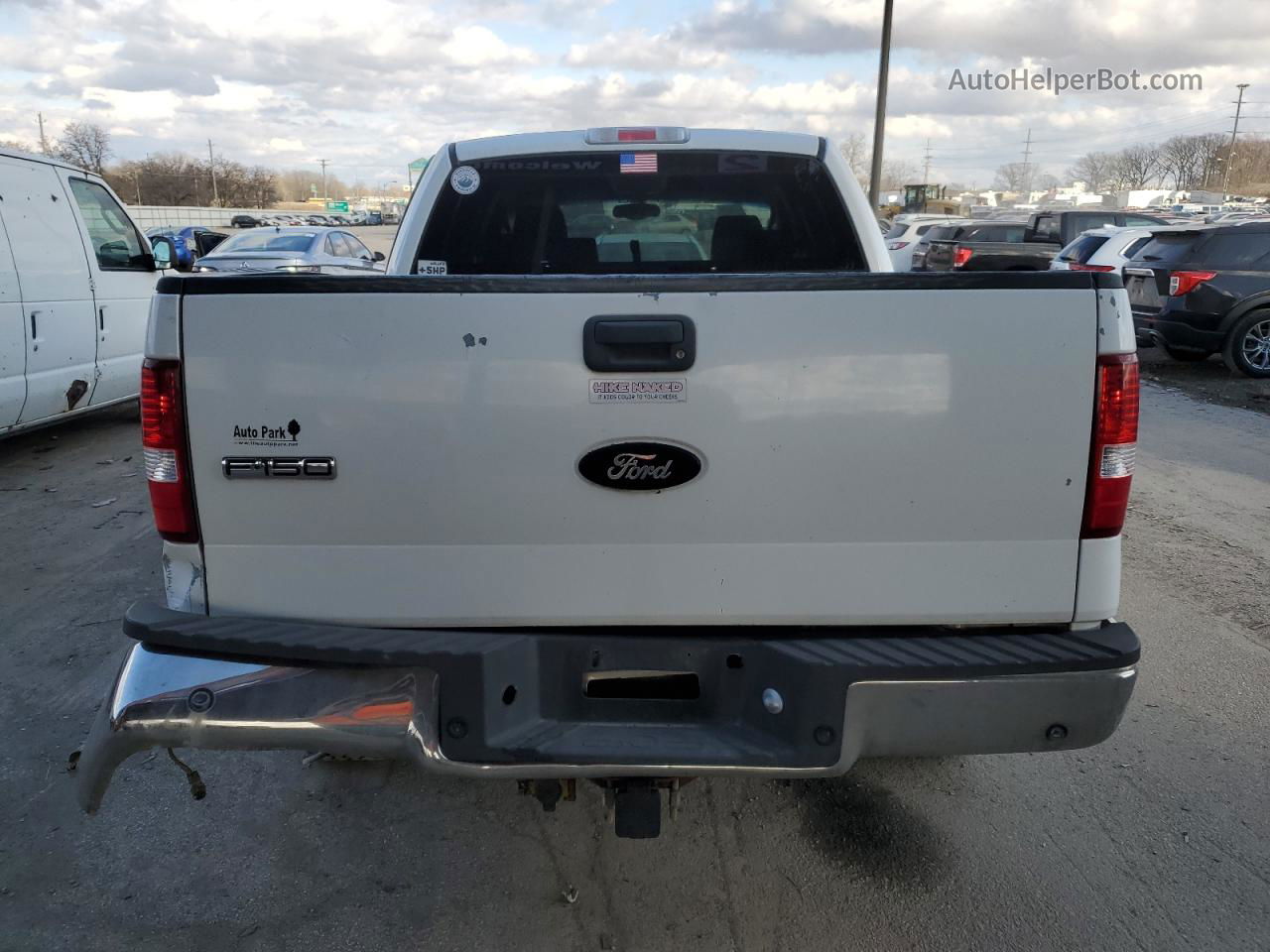 2004 Ford F150 Supercrew White vin: 1FTPW14544KB97337