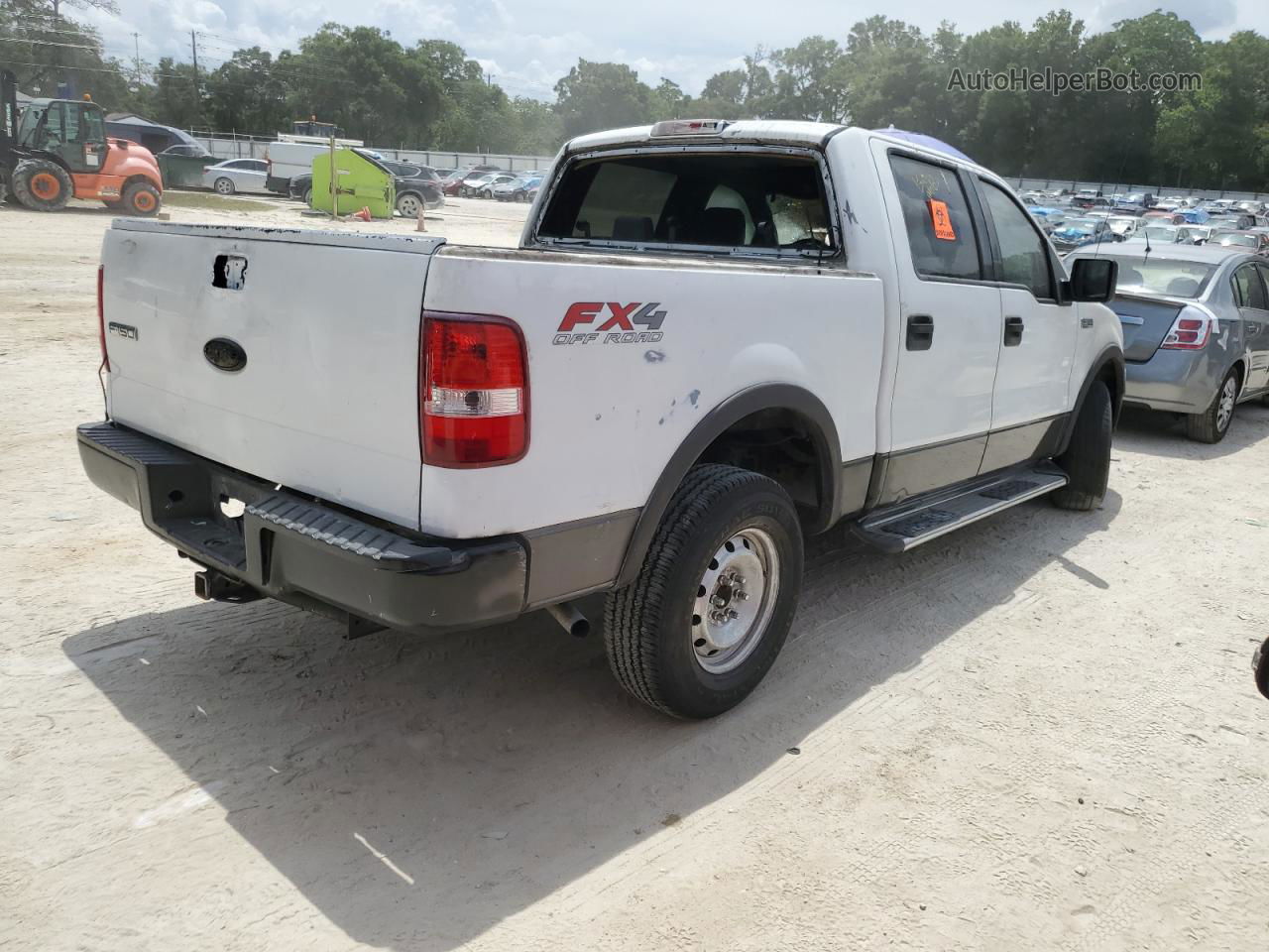 2004 Ford F150 Supercrew White vin: 1FTPW14544KC99379