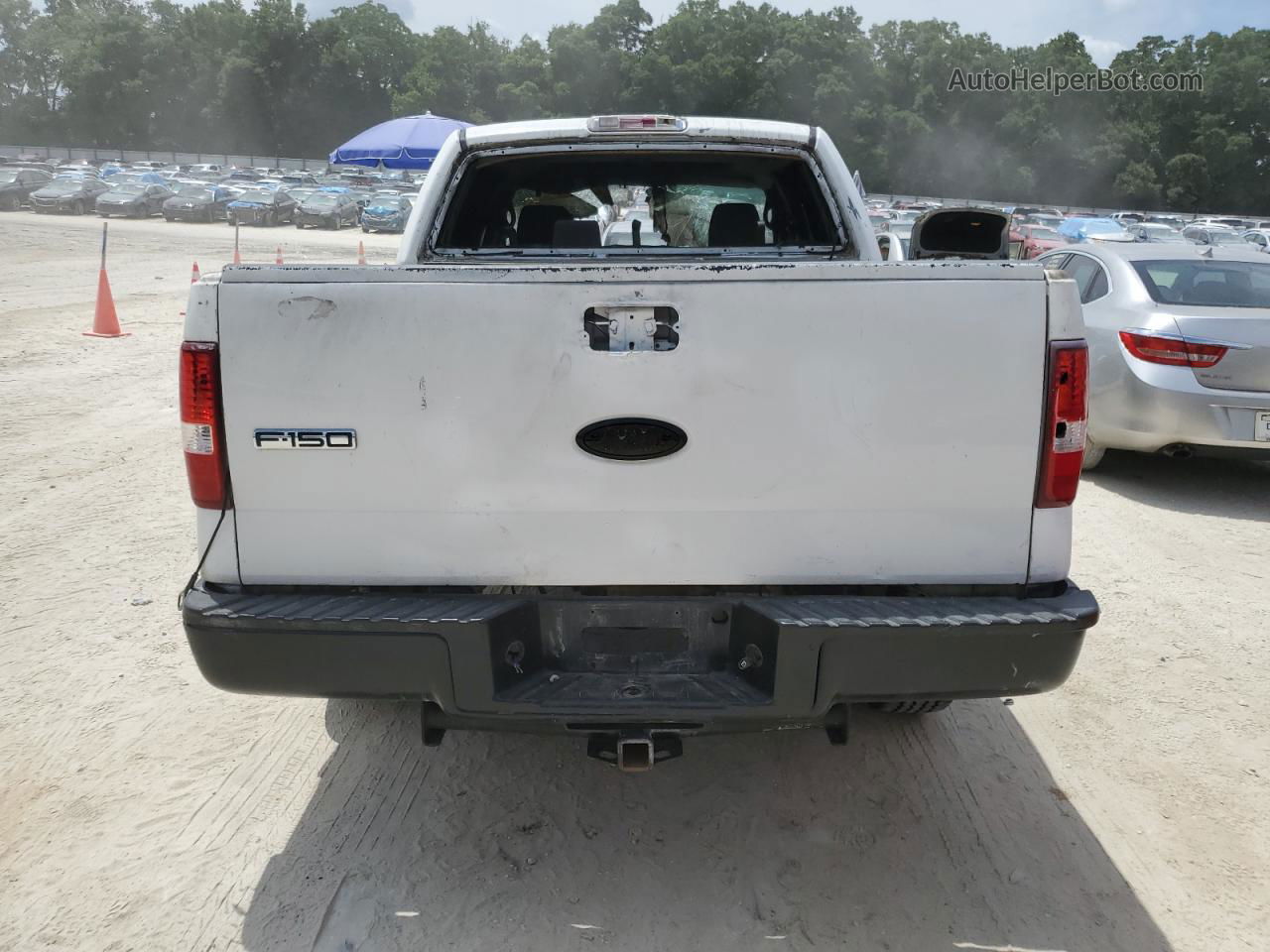 2004 Ford F150 Supercrew White vin: 1FTPW14544KC99379