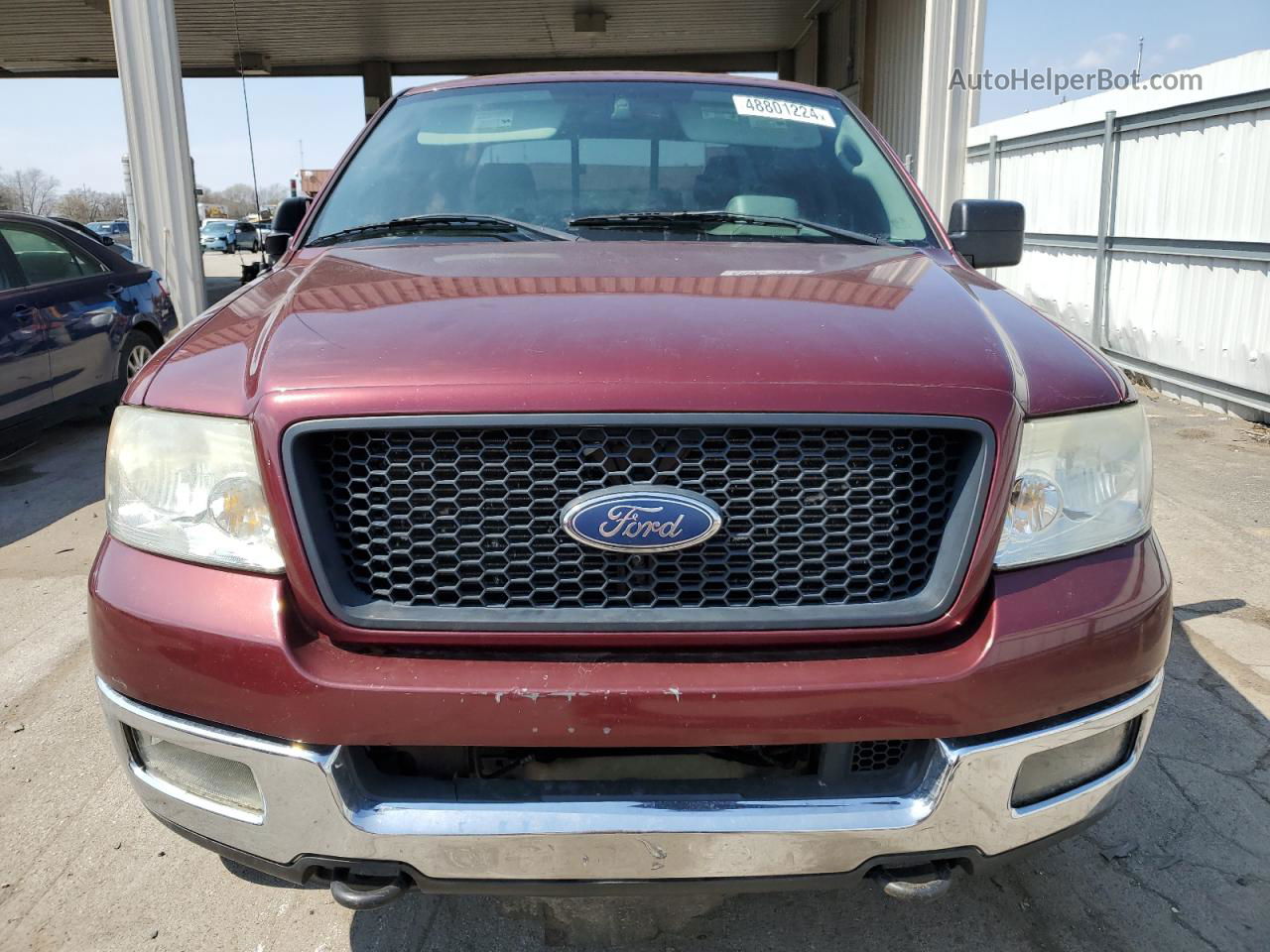 2005 Ford F150 Supercrew Maroon vin: 1FTPW14545FA80237