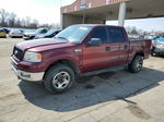 2005 Ford F150 Supercrew Maroon vin: 1FTPW14545FA80237