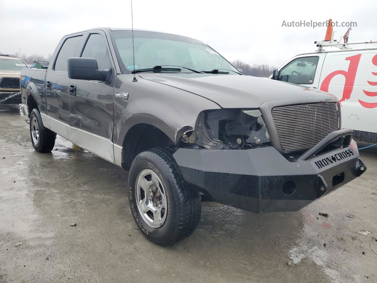 2005 Ford F150 Supercrew Gray vin: 1FTPW14545FA97863