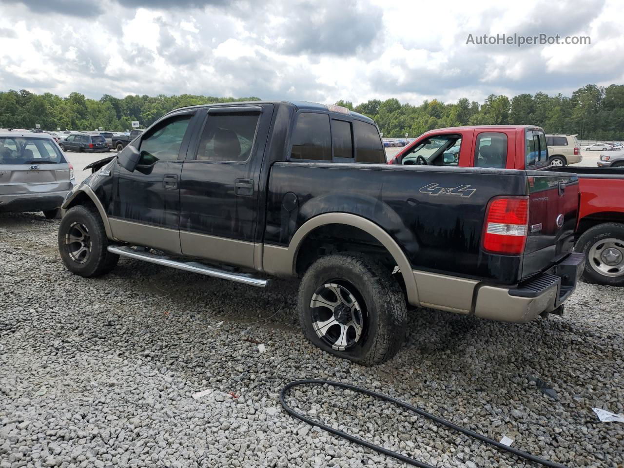 2005 Ford F150 Supercrew Black vin: 1FTPW14545FB01152