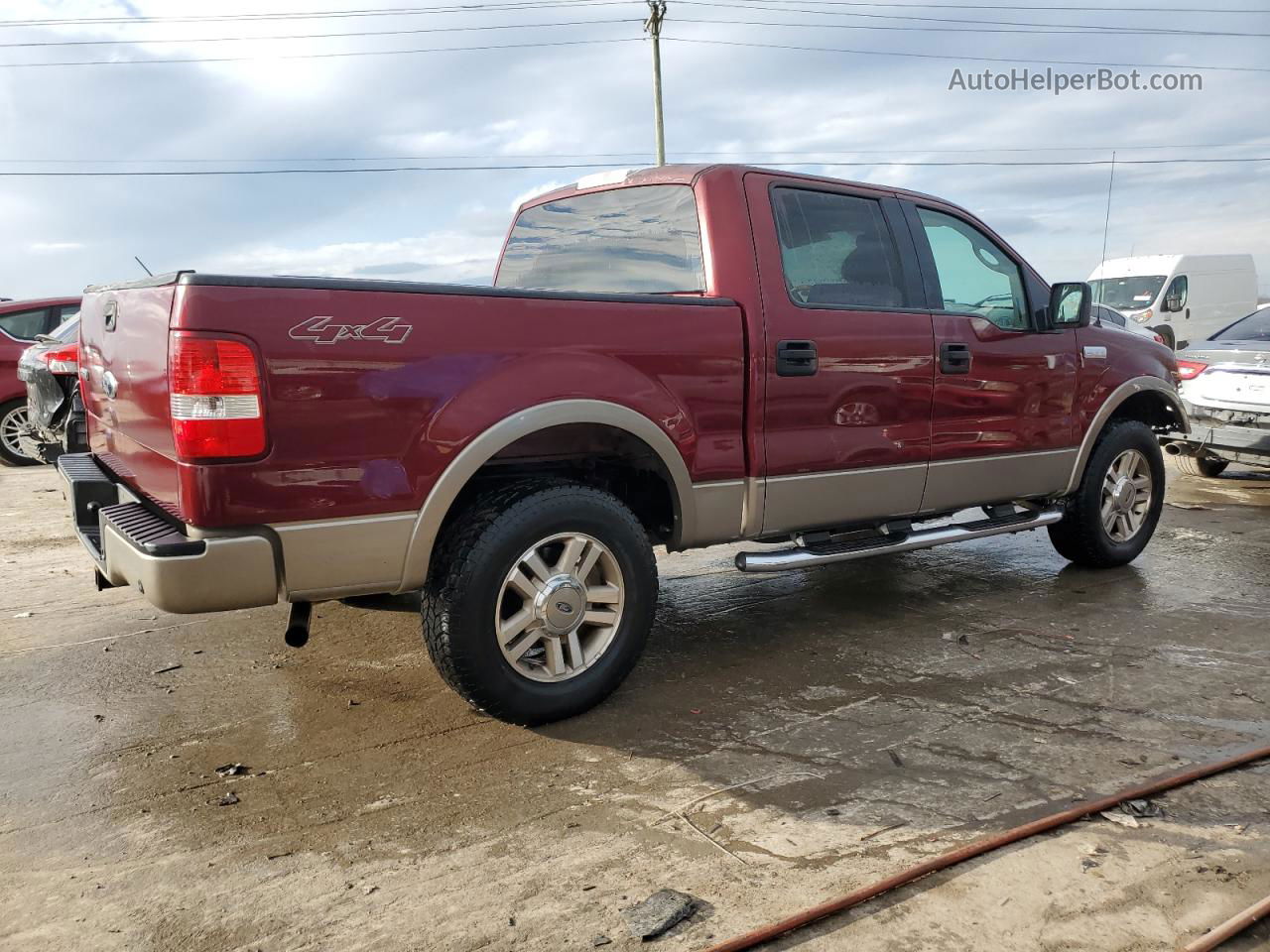 2005 Ford F150 Supercrew Red vin: 1FTPW14545FB29548