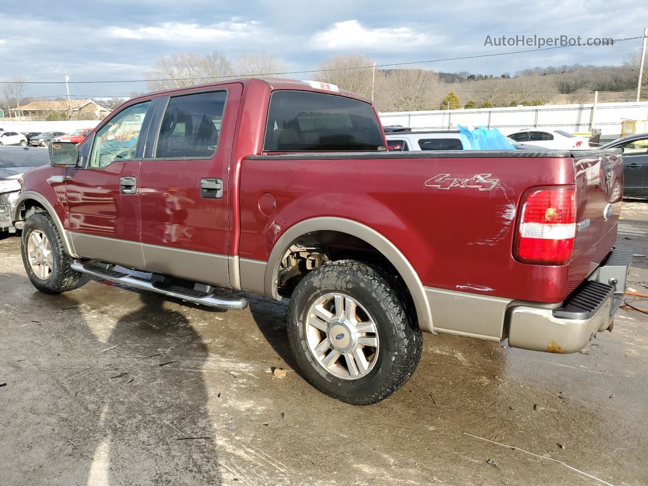2005 Ford F150 Supercrew Red vin: 1FTPW14545FB29548