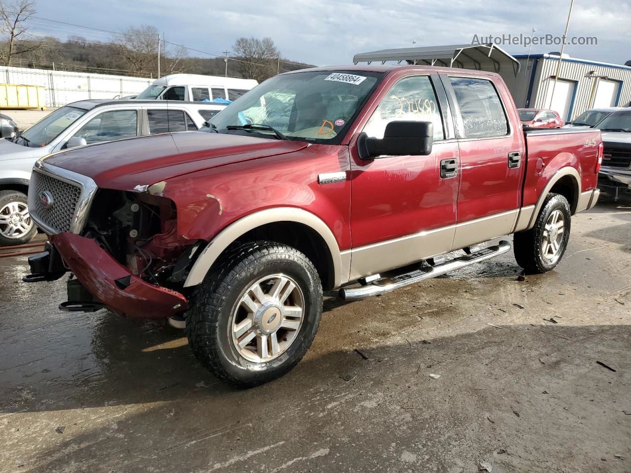 2005 Ford F150 Supercrew Red vin: 1FTPW14545FB29548