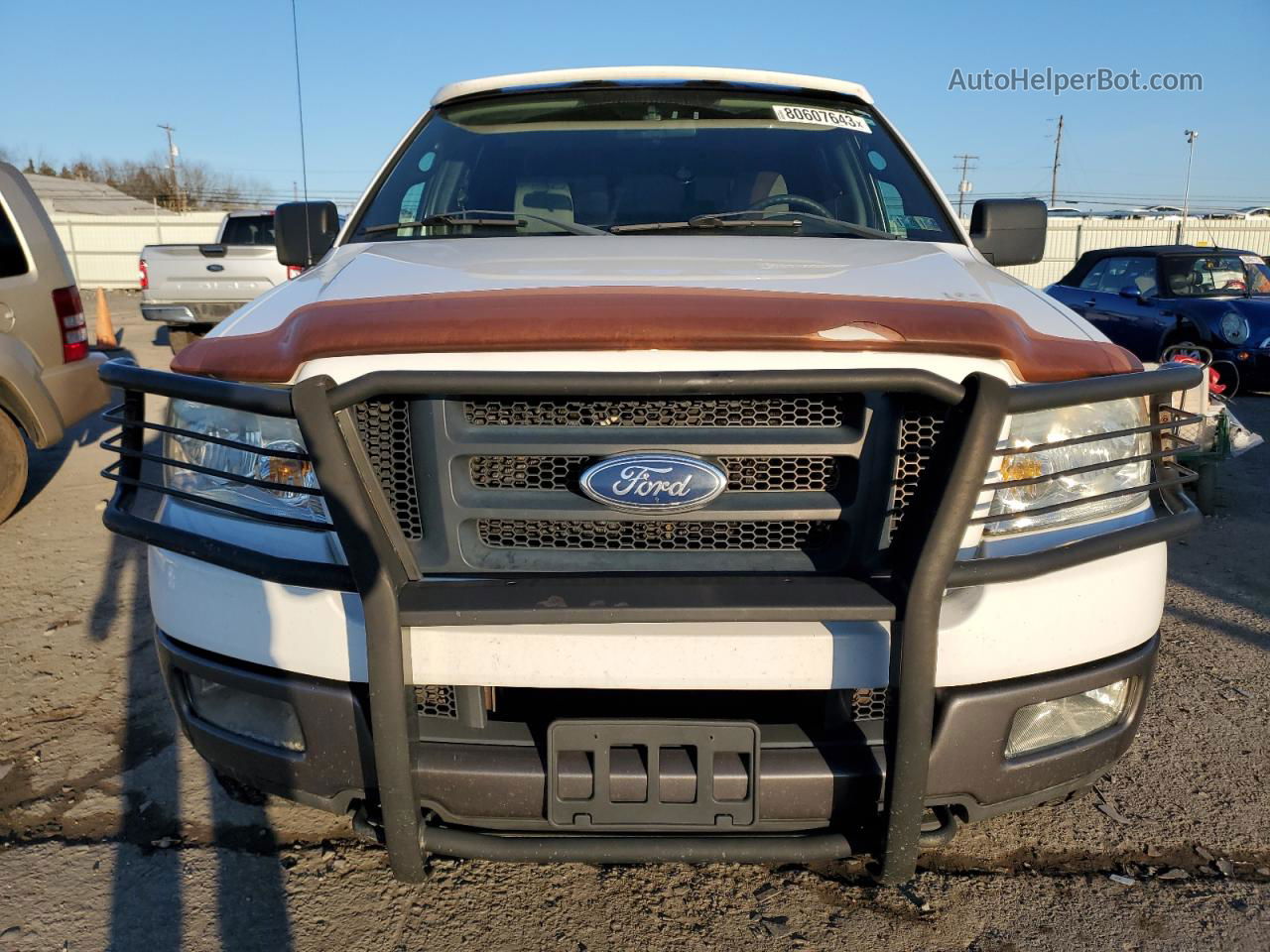 2005 Ford F150 Supercrew White vin: 1FTPW14545KE71332