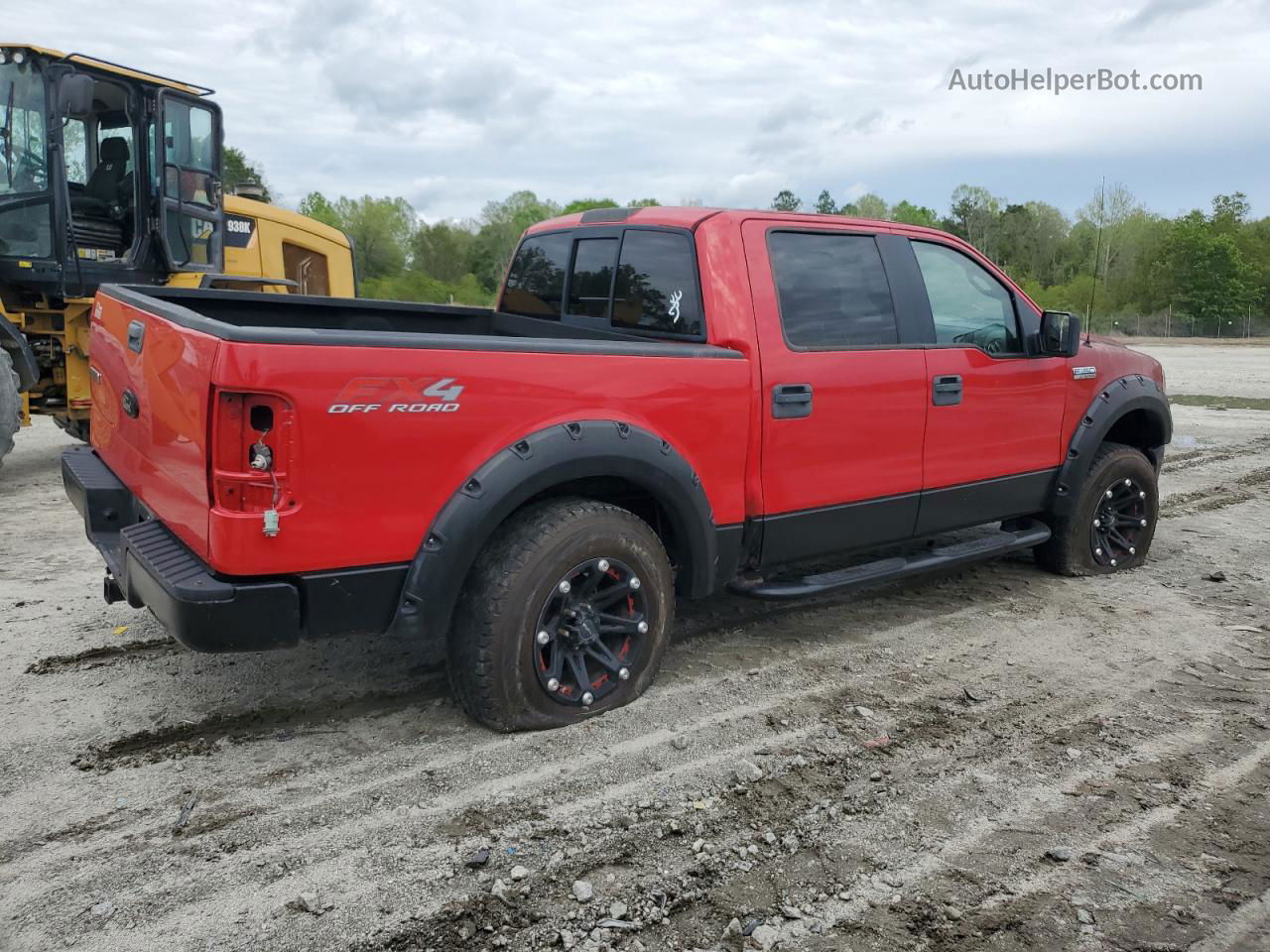 2005 Ford F150 Supercrew Красный vin: 1FTPW14545KE83173