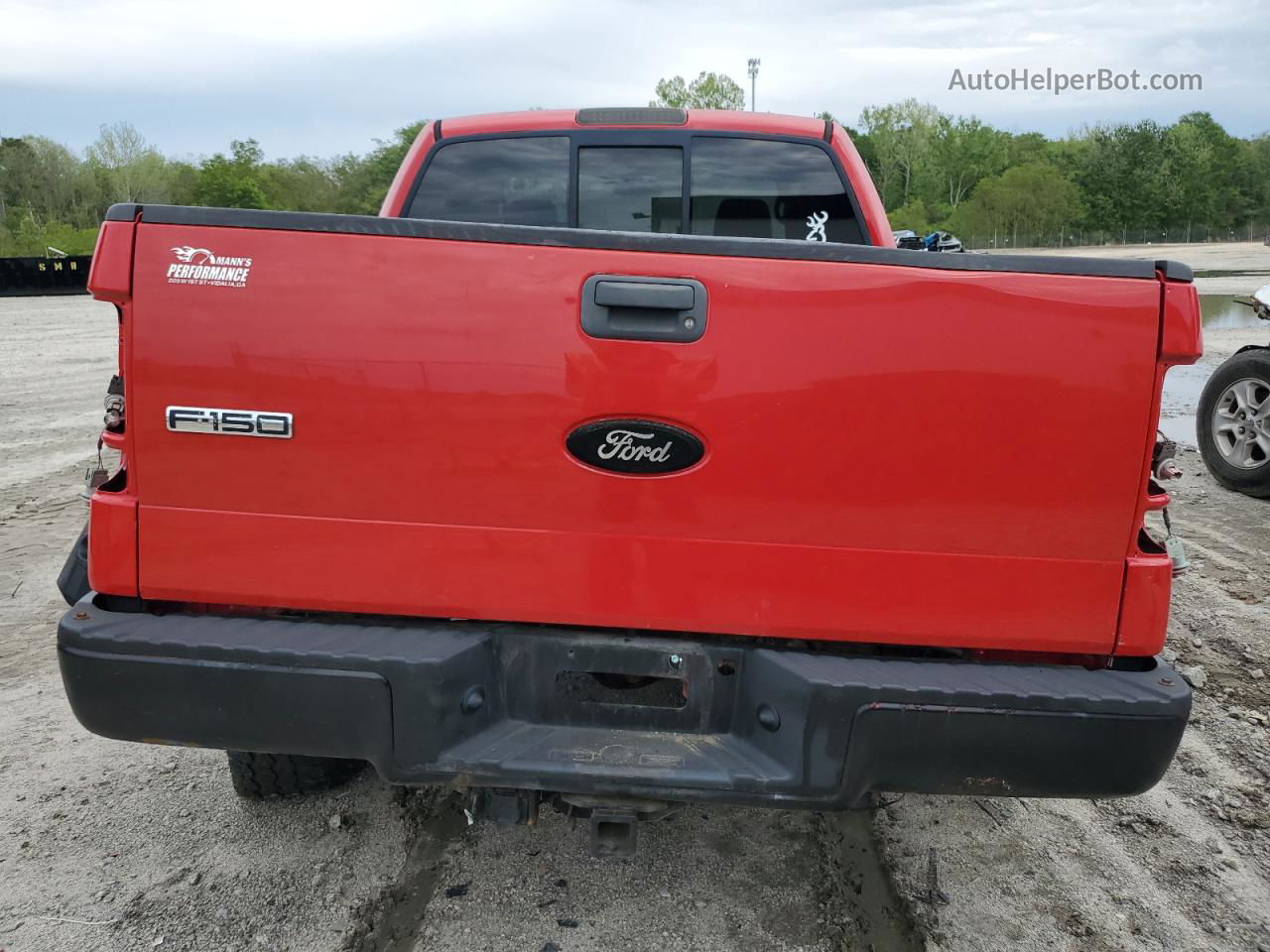 2005 Ford F150 Supercrew Red vin: 1FTPW14545KE83173