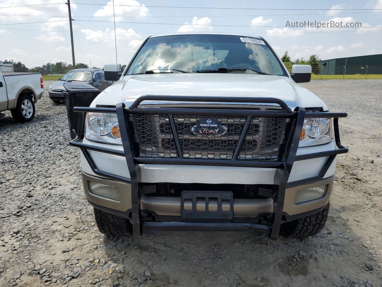 2005 Ford F150 Supercrew White vin: 1FTPW14545KF16110