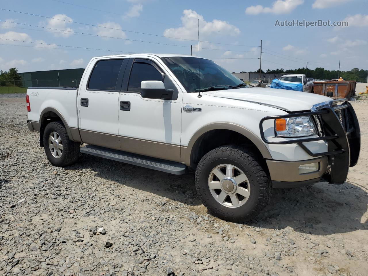 2005 Ford F150 Supercrew White vin: 1FTPW14545KF16110