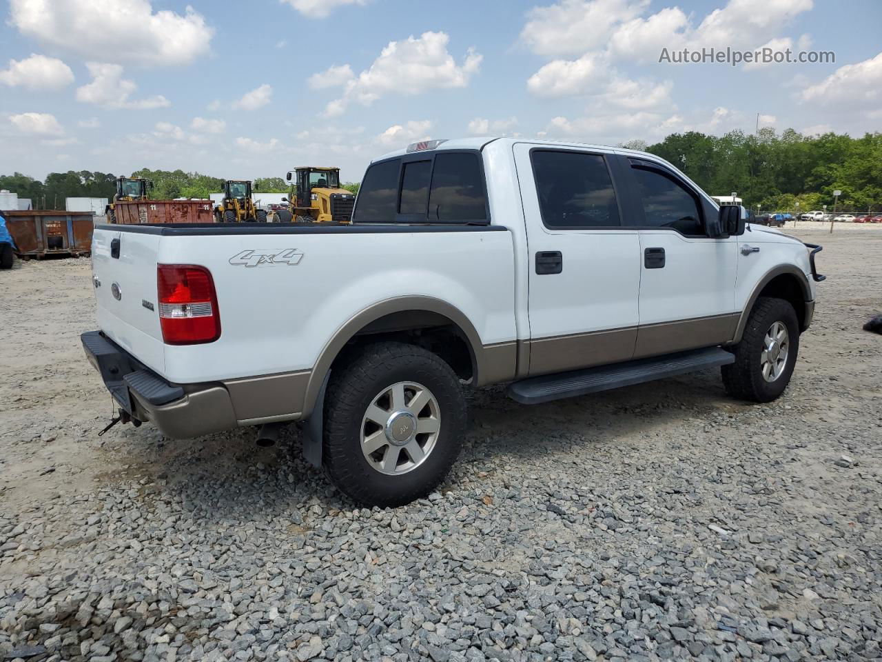 2005 Ford F150 Supercrew White vin: 1FTPW14545KF16110