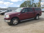 2004 Ford F150 Supercrew Maroon vin: 1FTPW14554KC01718