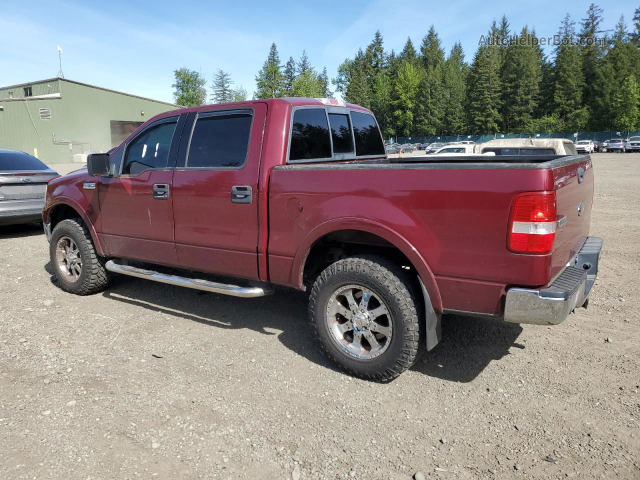 2004 Ford F150 Supercrew Burgundy vin: 1FTPW14554KC93204