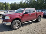 2004 Ford F150 Supercrew Burgundy vin: 1FTPW14554KC93204