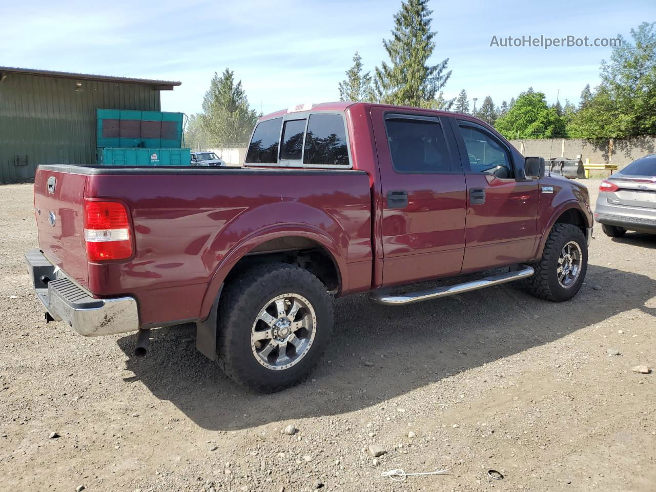 2004 Ford F150 Supercrew Burgundy vin: 1FTPW14554KC93204