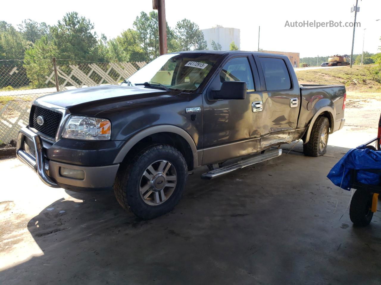 2005 Ford F150 Supercrew Gray vin: 1FTPW14555FA65262