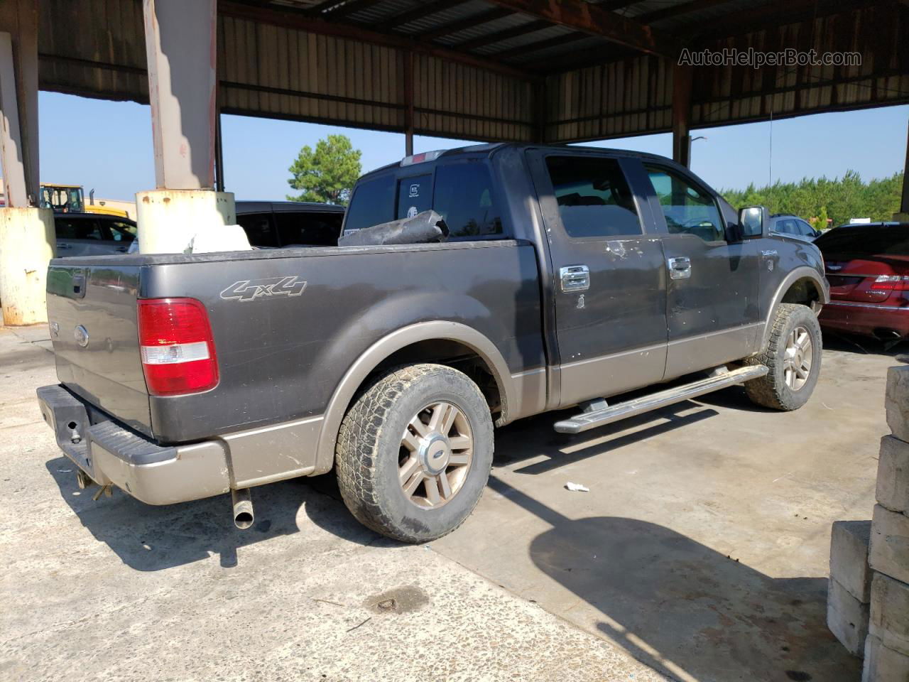 2005 Ford F150 Supercrew Gray vin: 1FTPW14555FA65262