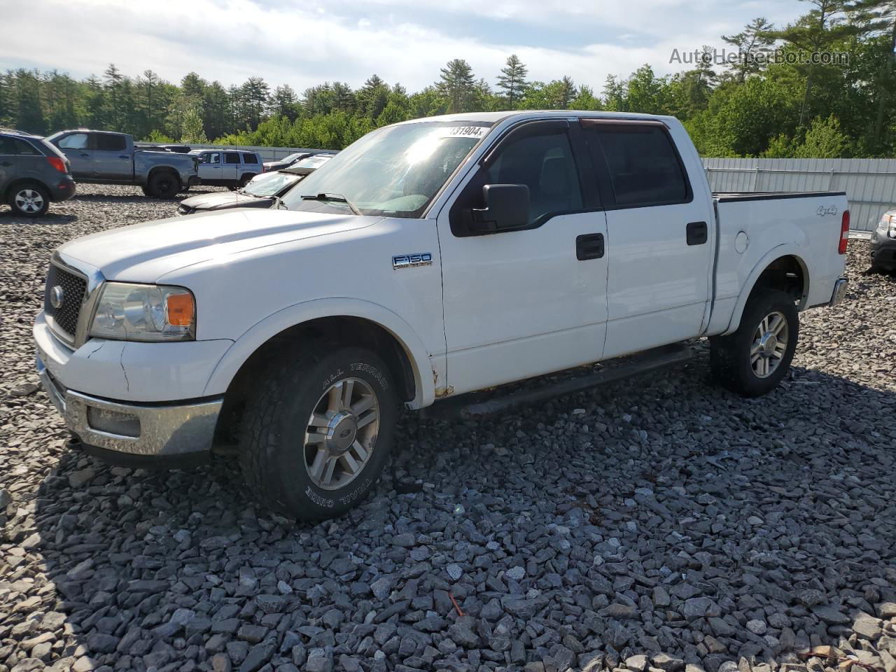 2005 Ford F150 Supercrew White vin: 1FTPW14555FA85849