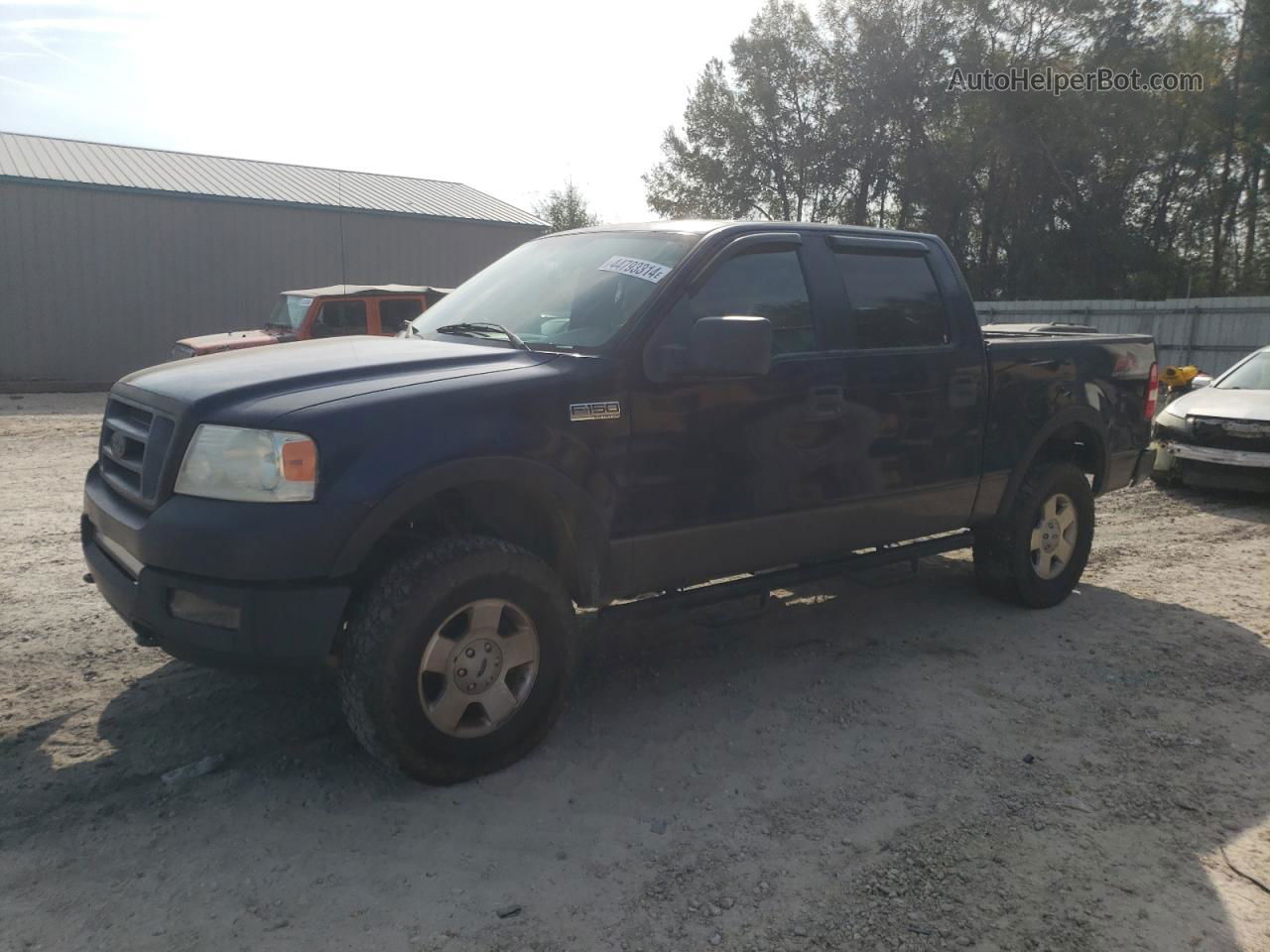 2005 Ford F150 Supercrew Синий vin: 1FTPW14555FB53454