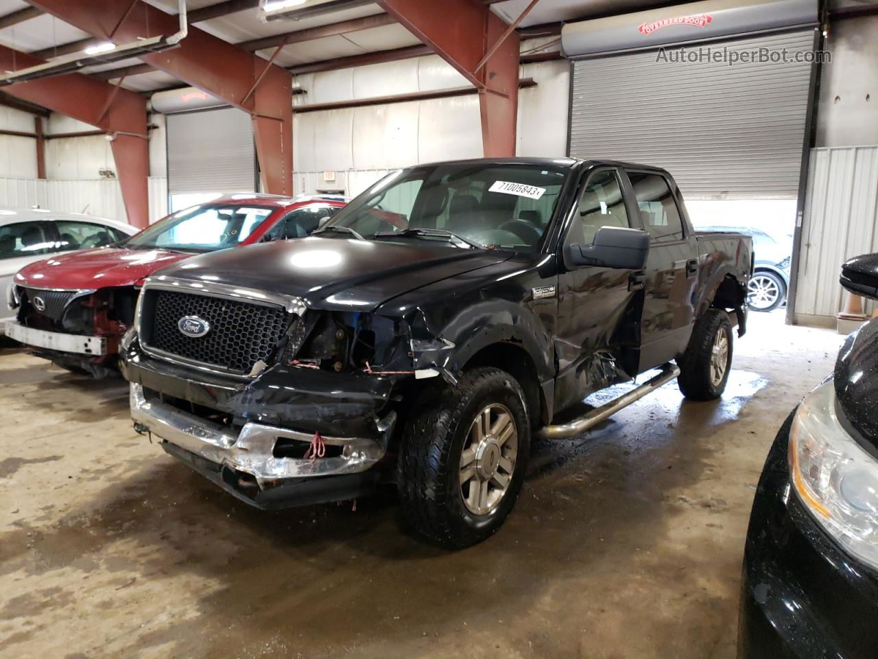 2005 Ford F150 Supercrew Black vin: 1FTPW14555FB57715