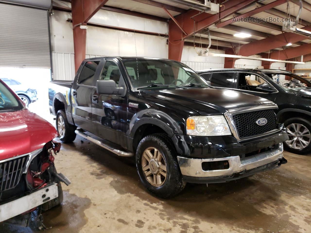 2005 Ford F150 Supercrew Black vin: 1FTPW14555FB57715