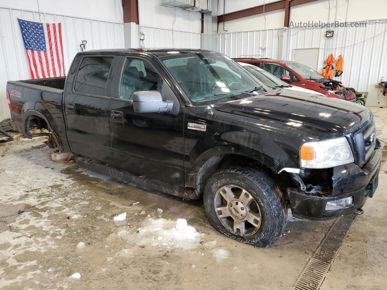 2005 Ford F150 Supercrew Black vin: 1FTPW14555KC76341