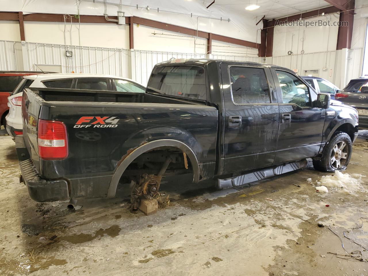 2005 Ford F150 Supercrew Black vin: 1FTPW14555KC76341