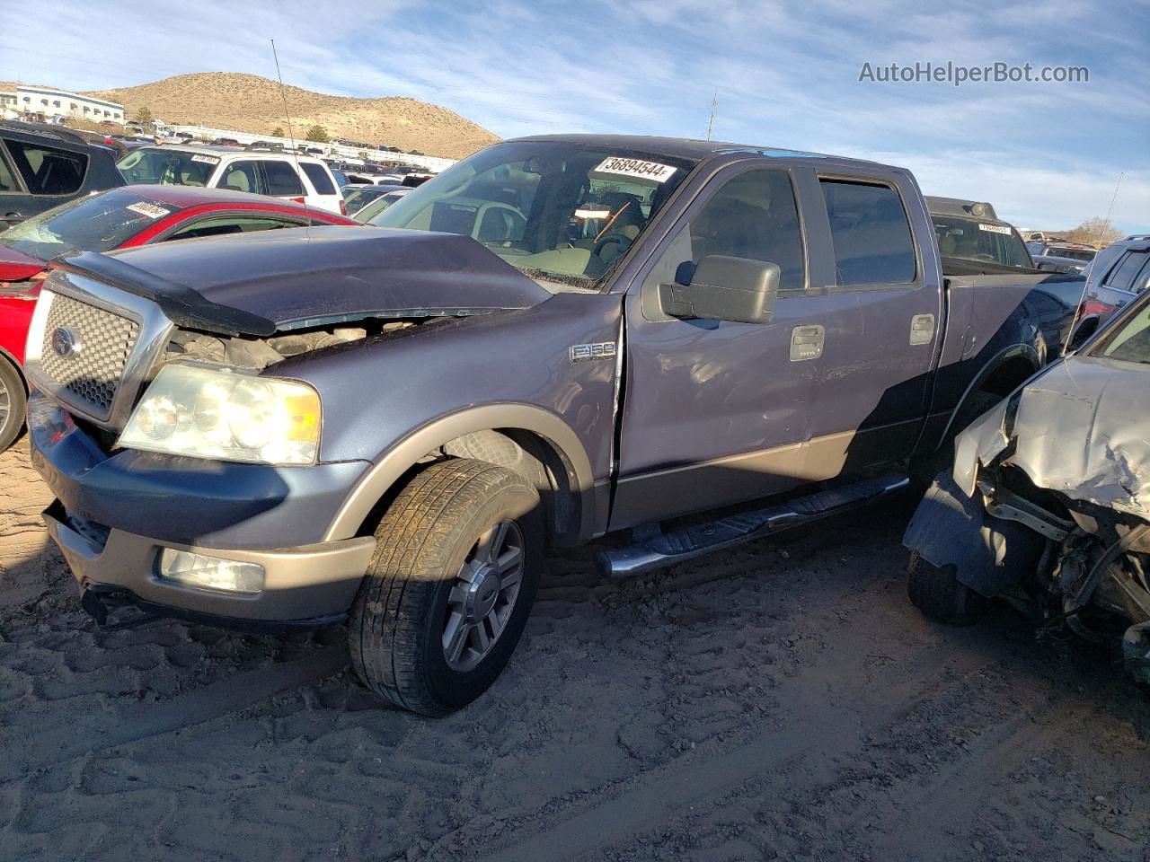 2005 Ford F150 Supercrew Blue vin: 1FTPW14555KF15337