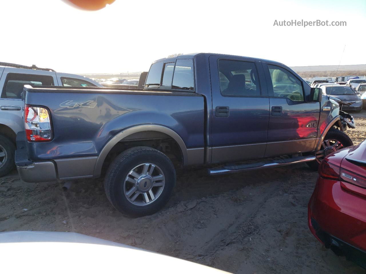 2005 Ford F150 Supercrew Blue vin: 1FTPW14555KF15337