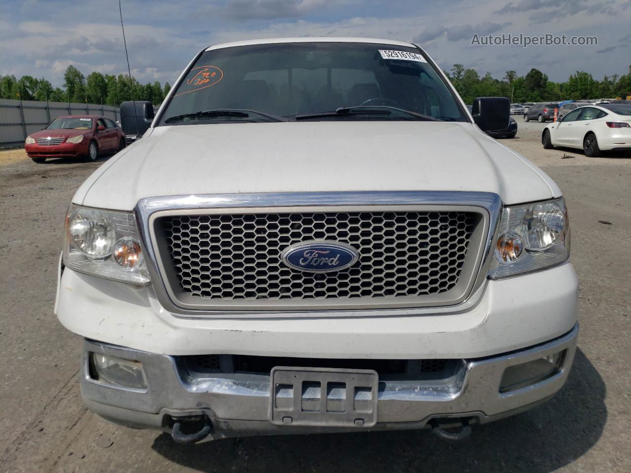 2004 Ford F150 Supercrew White vin: 1FTPW14564KB71886