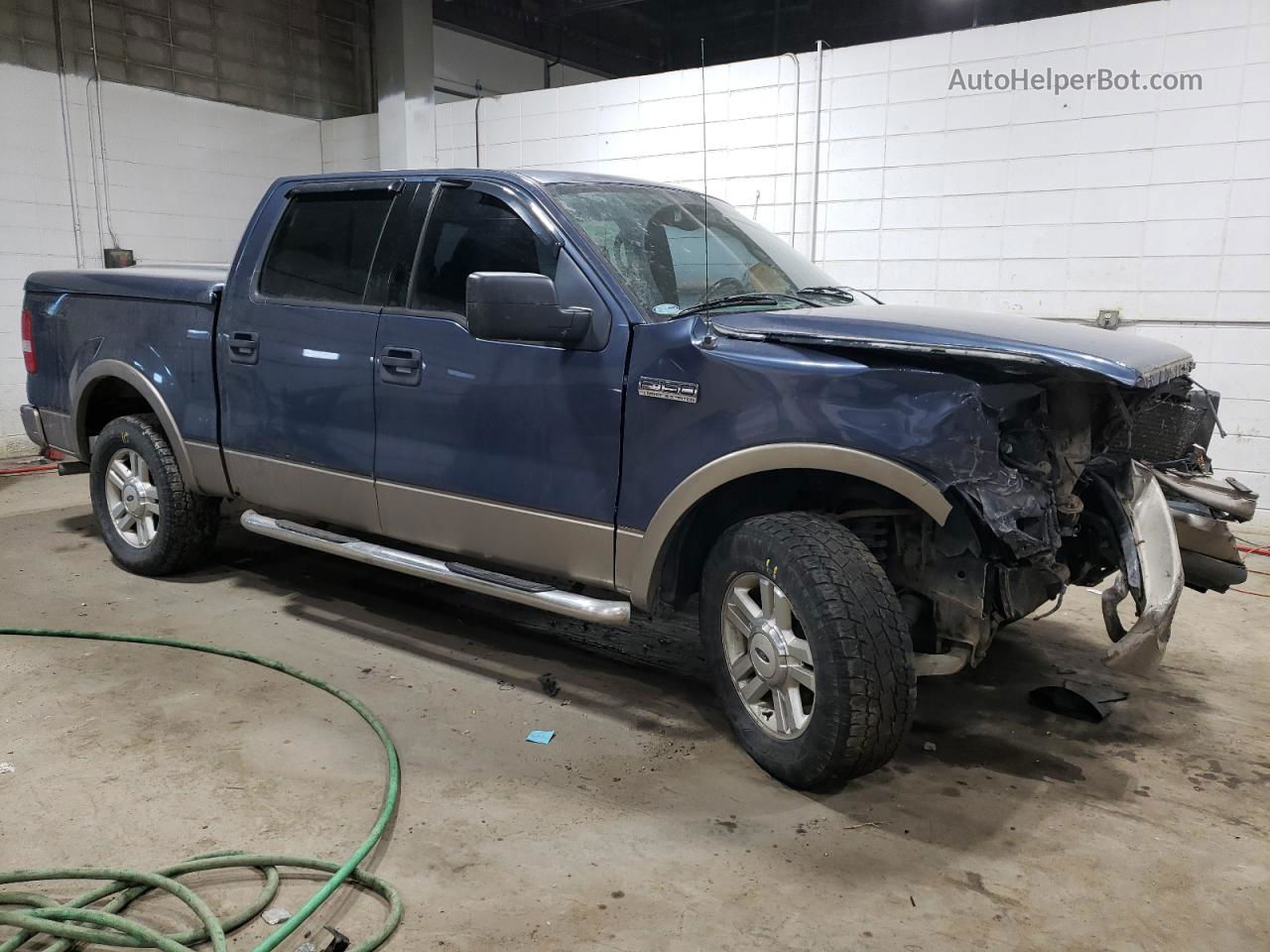 2004 Ford F150 Supercrew Blue vin: 1FTPW14564KC77111