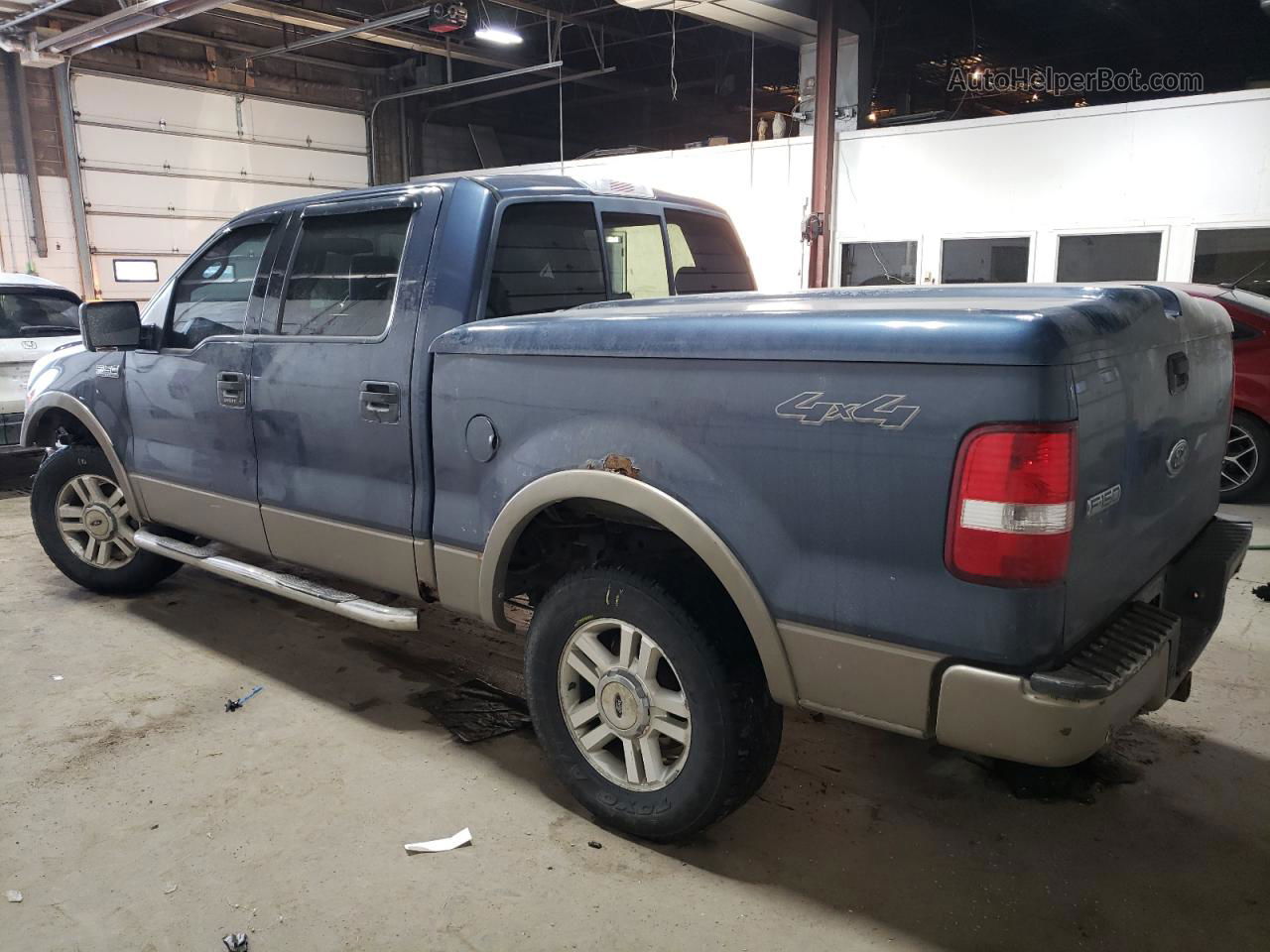 2004 Ford F150 Supercrew Blue vin: 1FTPW14564KC77111