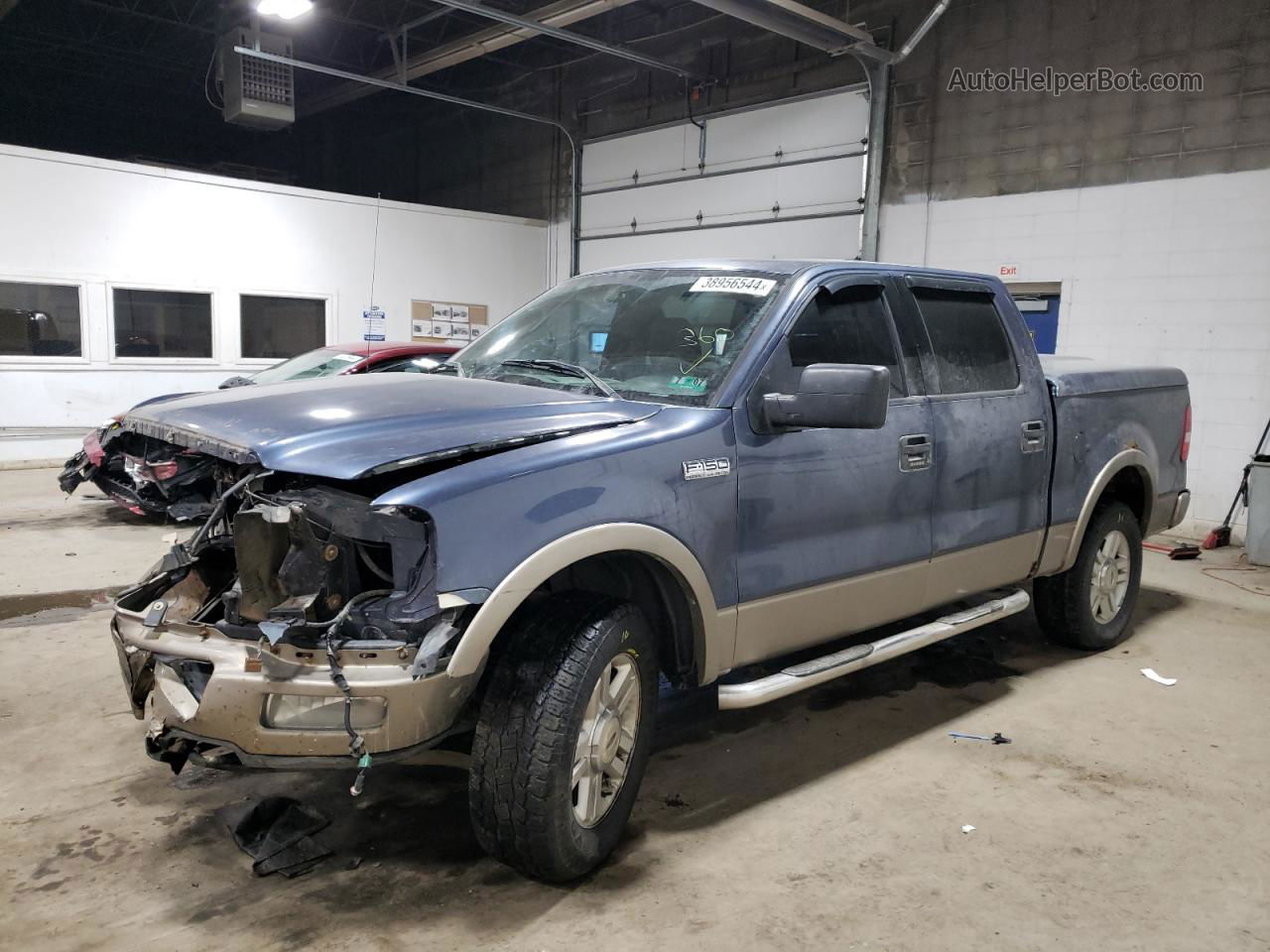 2004 Ford F150 Supercrew Blue vin: 1FTPW14564KC77111