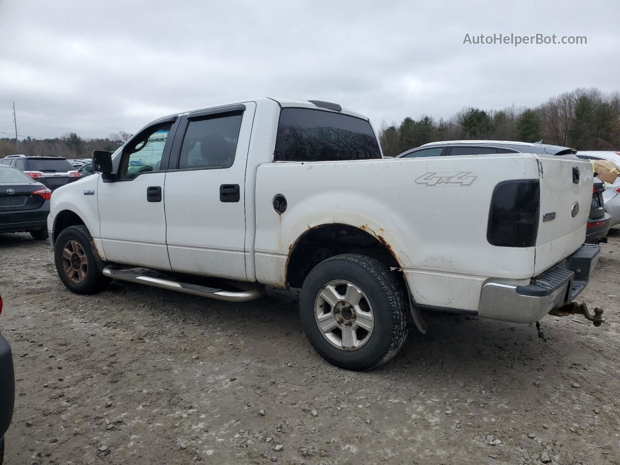 2004 Ford F150 Supercrew White vin: 1FTPW14564KC80171