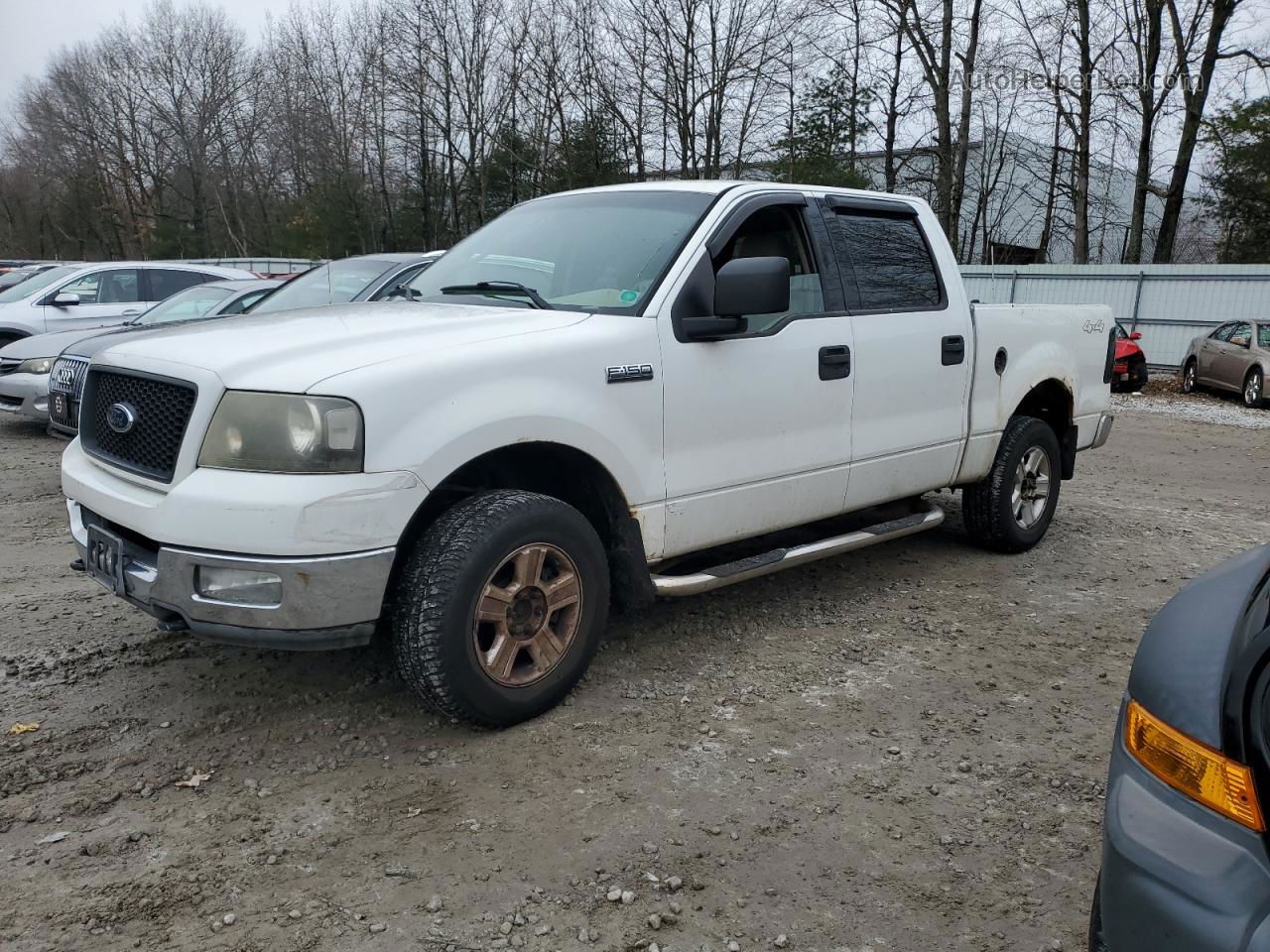 2004 Ford F150 Supercrew White vin: 1FTPW14564KC80171