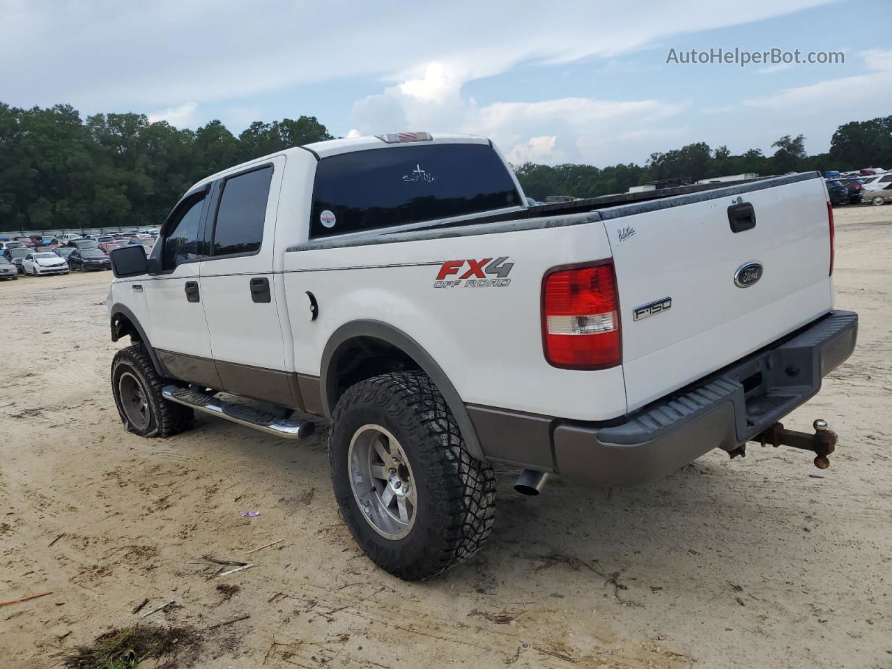 2004 Ford F150 Supercrew White vin: 1FTPW14564KD21429