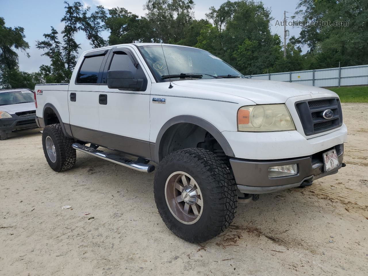 2004 Ford F150 Supercrew White vin: 1FTPW14564KD21429