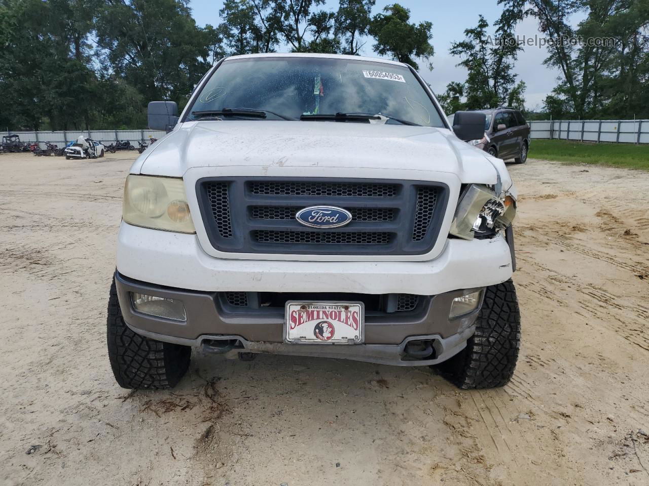 2004 Ford F150 Supercrew White vin: 1FTPW14564KD21429