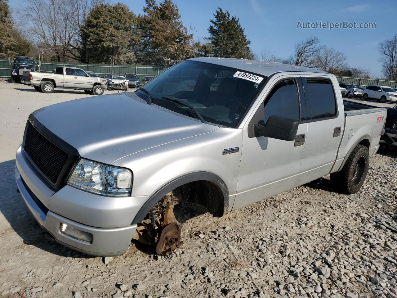 2004 Ford F150 Supercrew Серебряный vin: 1FTPW14564KD30129