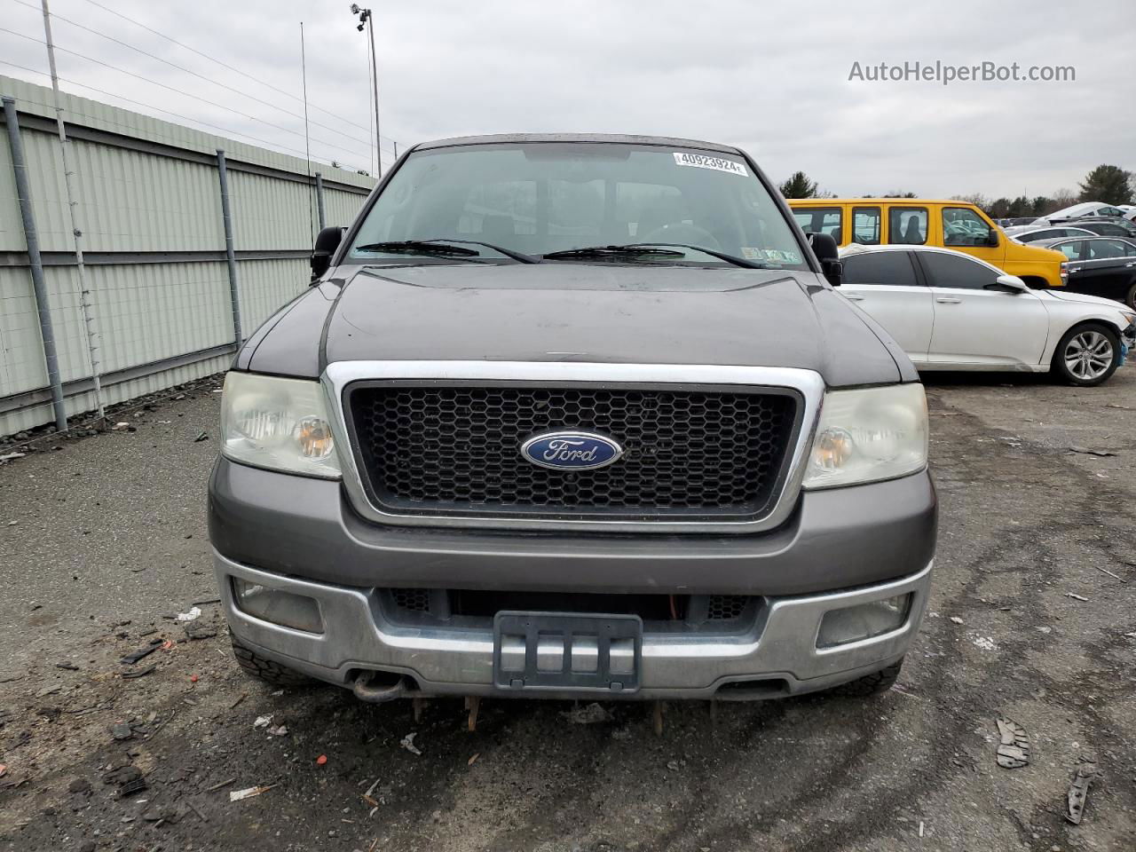 2004 Ford F150 Supercrew Gray vin: 1FTPW14564KD90671