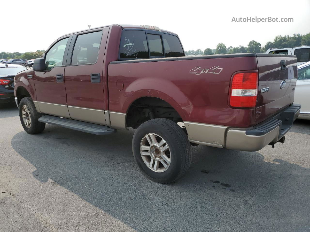 2005 Ford F150 Supercrew Burgundy vin: 1FTPW14565FB31933