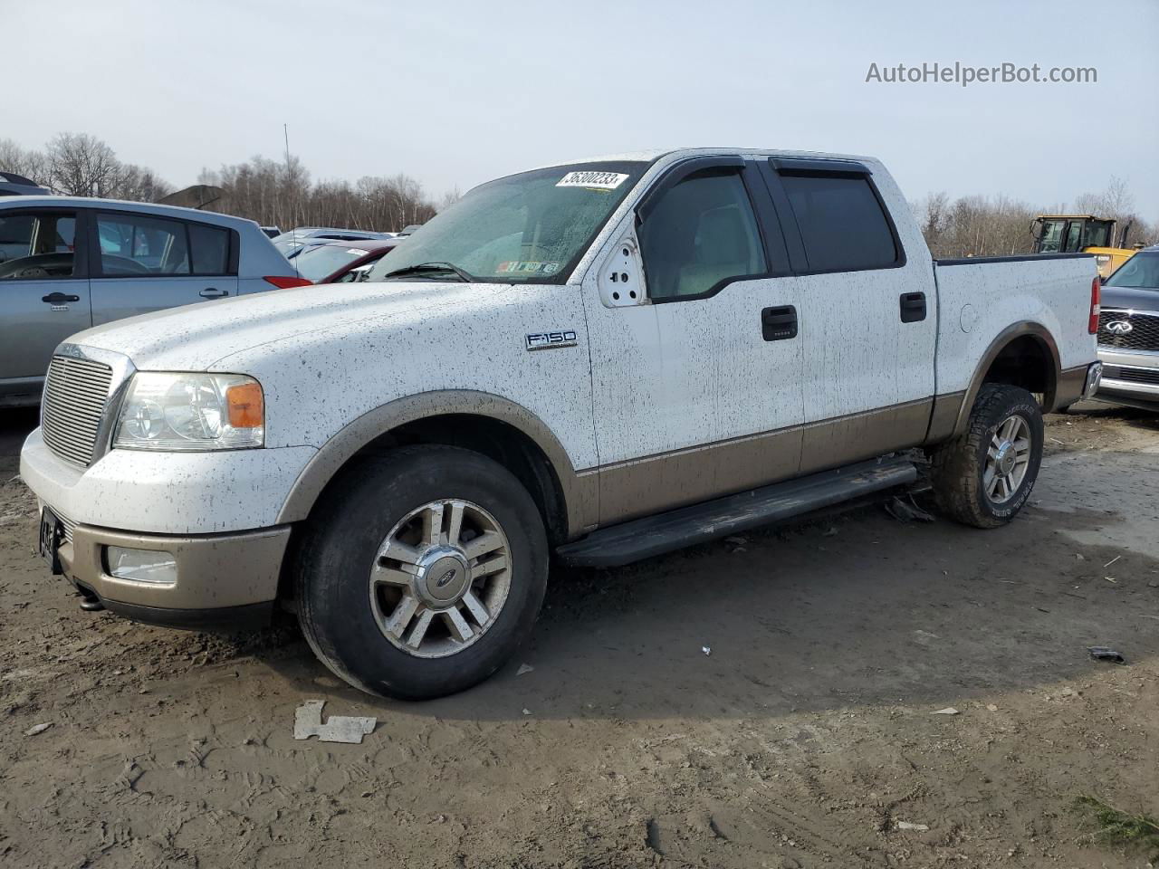 2005 Ford F150 Supercrew Белый vin: 1FTPW14565KC99272